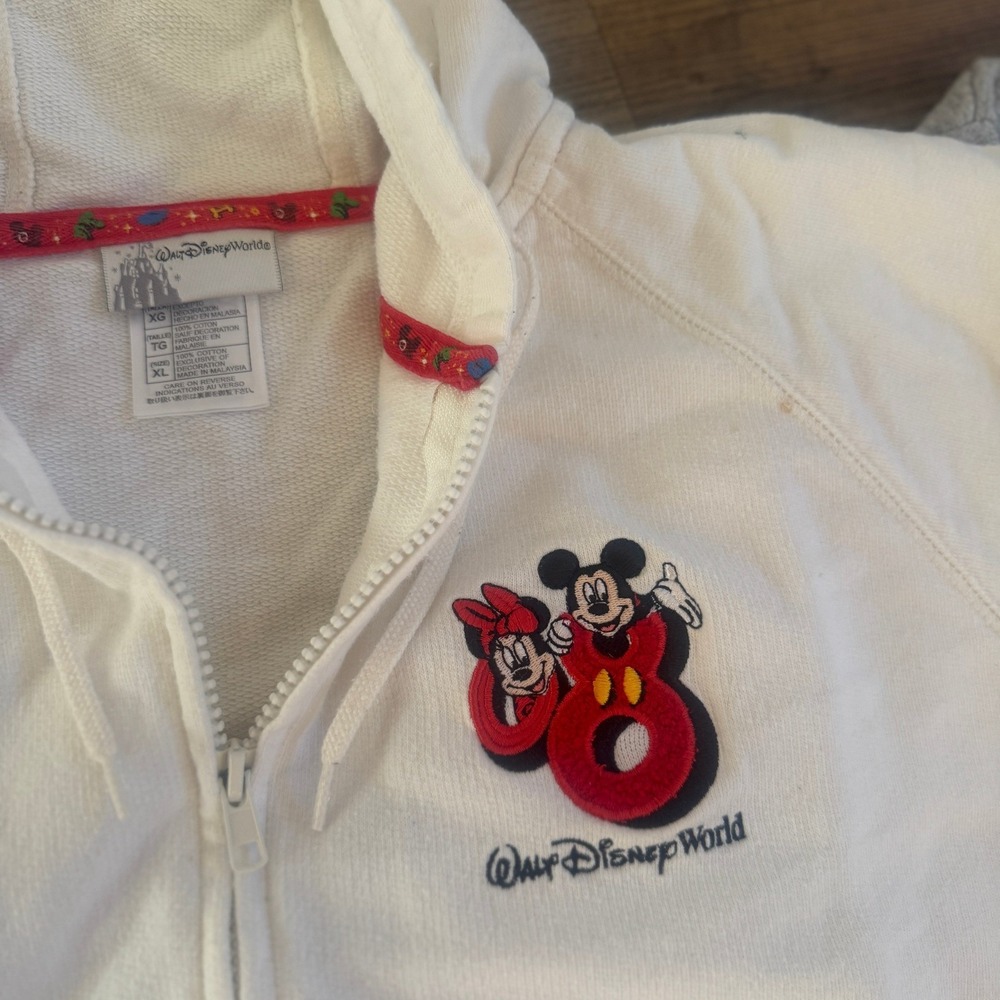 Set of 2 Walt Disney World Disneyland 2008 2016 Zip Hoodie Women's S/M - Picture 9 of 10